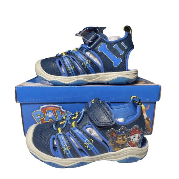 Nickelodeon Paw Patrol Closed Toe Sandals NEW Size 7 Flashing Lights! Toddler - Picture 4 of 13